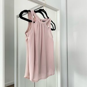 Express Halter neck Pink Top